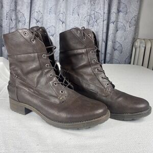 G.H. Bass & Co. Boots Womens Size 10 Leather Lace Up Ankle Combat Outdoor Shoes‎